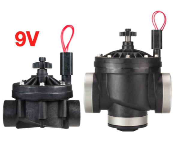 Hunter ICV 1", 1 1/2", 2", 3" Magnetventil 9V DC Durchflussregulierung / Ventil zur Bewässerung: Innengewinde -​​ versch. Größen
